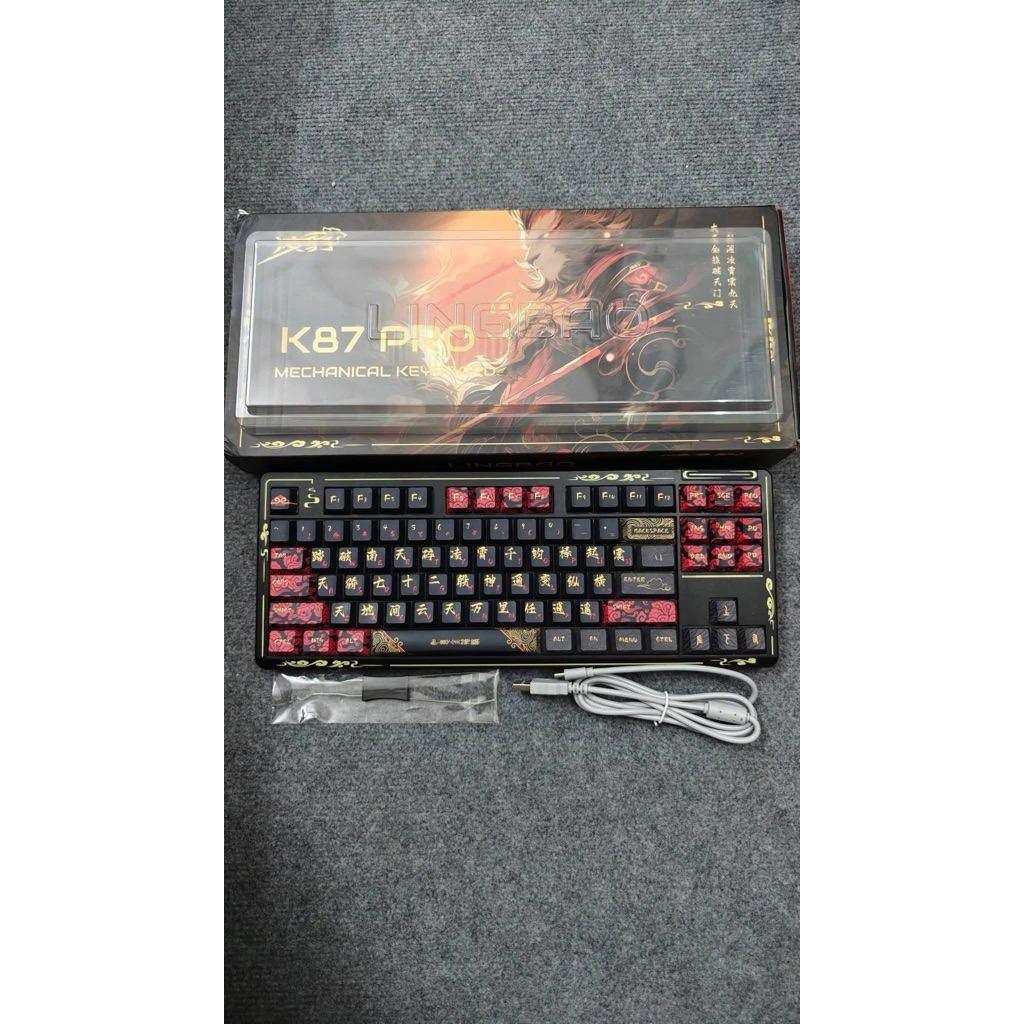 [Hoả Tốc] Bàn Phím Cơ Lingbao K87/K87 Pro Hot Swap 3 Mode | Gasket | Pin 10000mAh | RGB Cao Cấp | BigBuy360 - bigbuy360.vn