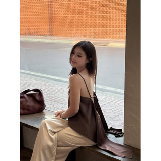 𝙈𝙄 𝙏𝙊𝙋 - Áo 2 Dây Lụa Tô Châu