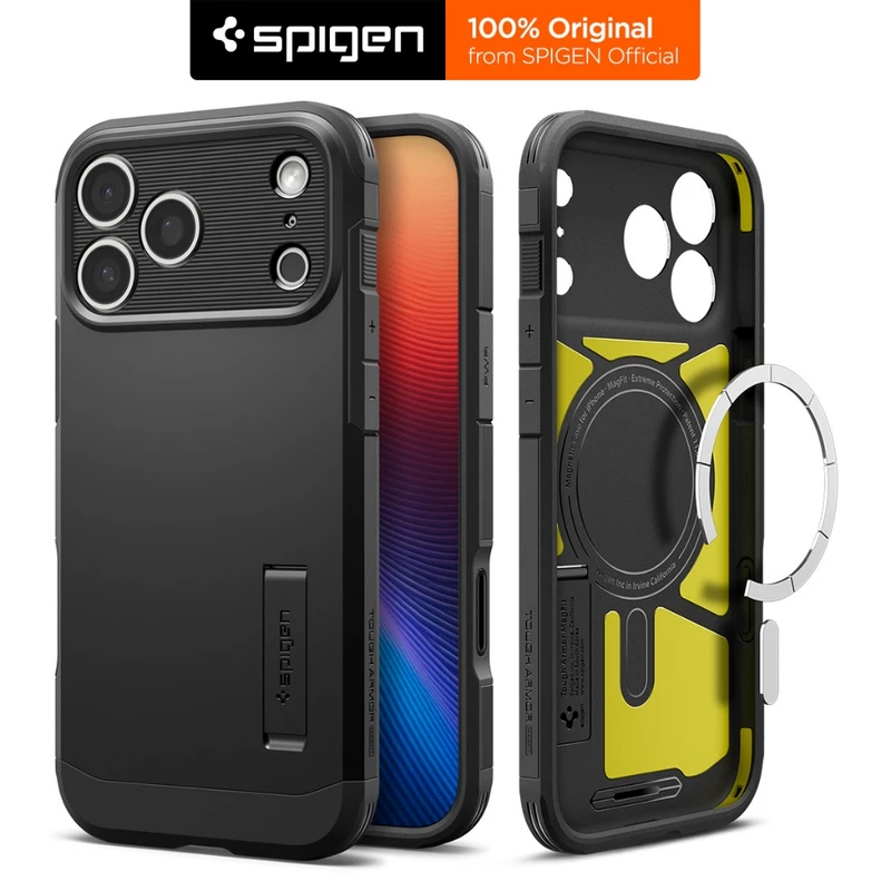 Ốp Lưng iPhone 17 Pro Max 17 Pro Air 17 16 Series Tough Armor T (AI) MagFit Spigen - Tích Hợp Lớp Foam Chống Sốc — ảnh 1