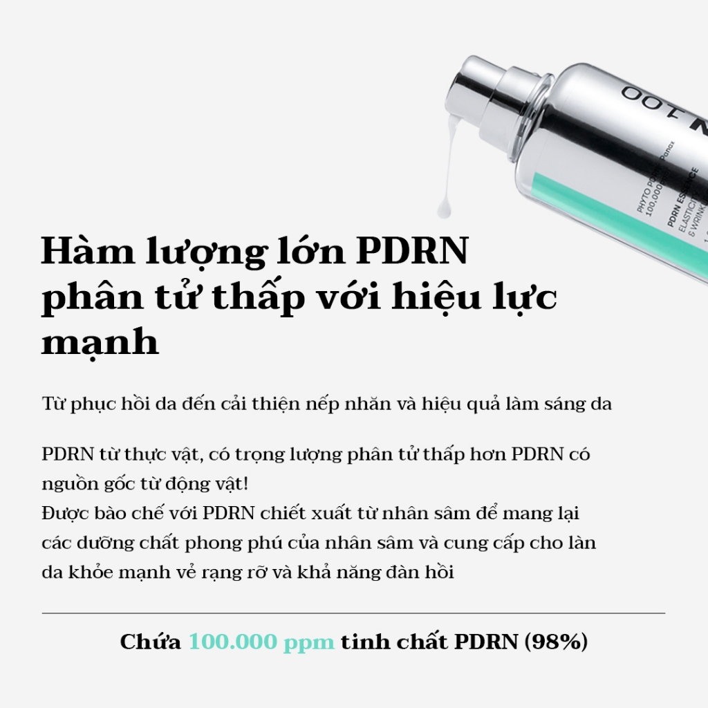 [KOL LIVE] [VT] PDRN ESSENCE 100 30ml 100.000ppm PDRN (98%) Cải thiện nếp nhăn, Làm sáng da < Flagship chính thức >