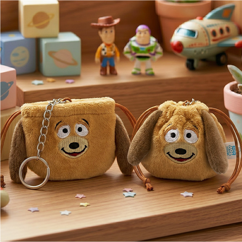[DISNEY] Túi dây rút mini Toystory (Alien / Forky / Hamm / Lilypad / Slinky Dog)