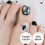 Móng Chân Gel Cao Cấp Ohora P Jumping Cat 30 Miếng | Họa Tiết Mèo Đáng Yêu & Nền Đen Chic