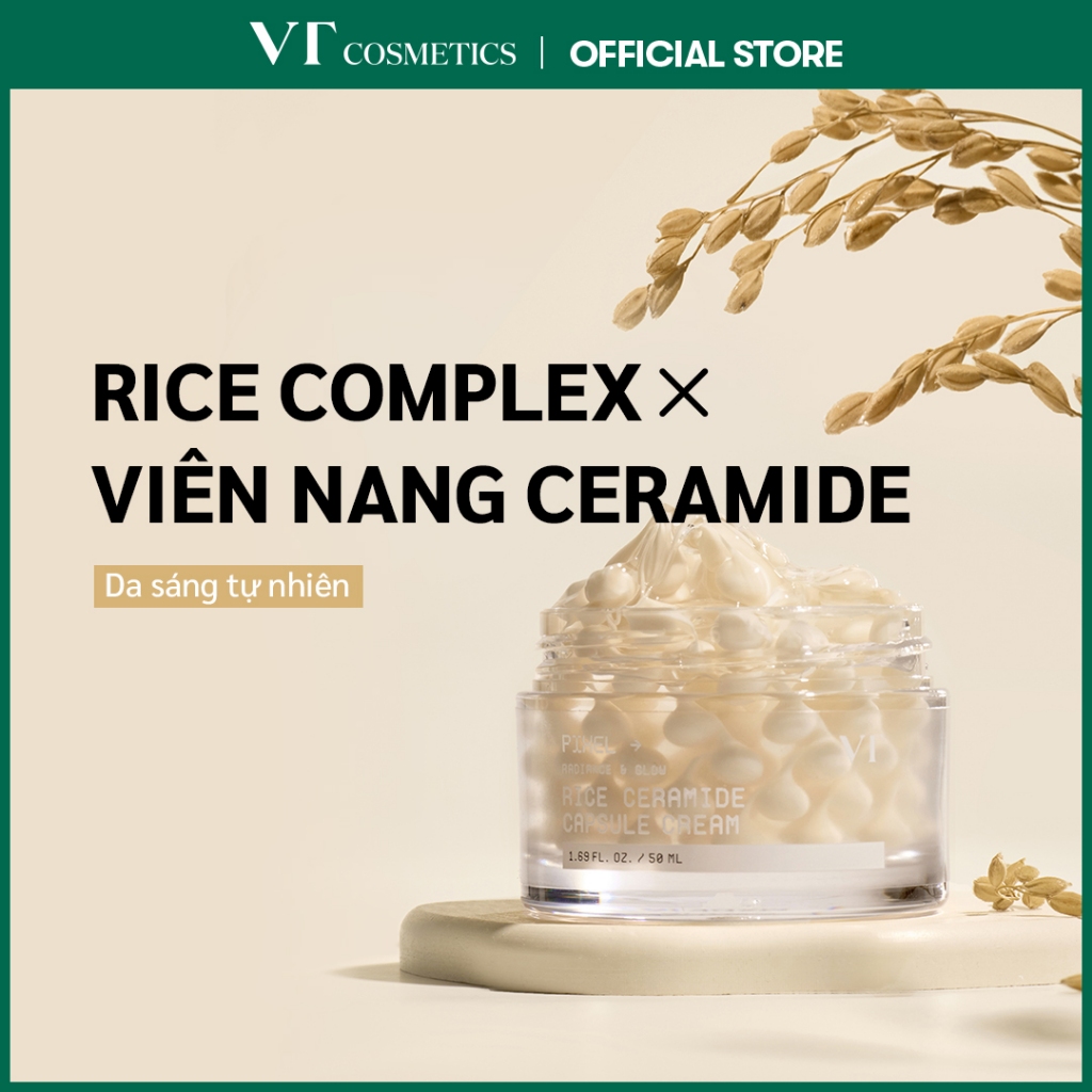 [VT] Kem dưỡng ẩm dạng gel viên nang Rice Ceramide [Flagship chính thức]