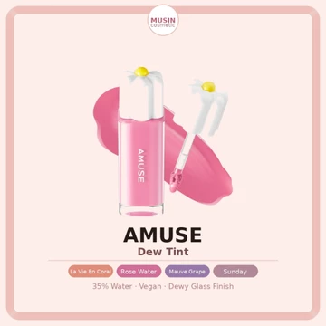 Màu sương AMUSE 4g | Son Tint thuần chay thấm nước 35% | Hoàn thiện kính sương | Lâu trôi