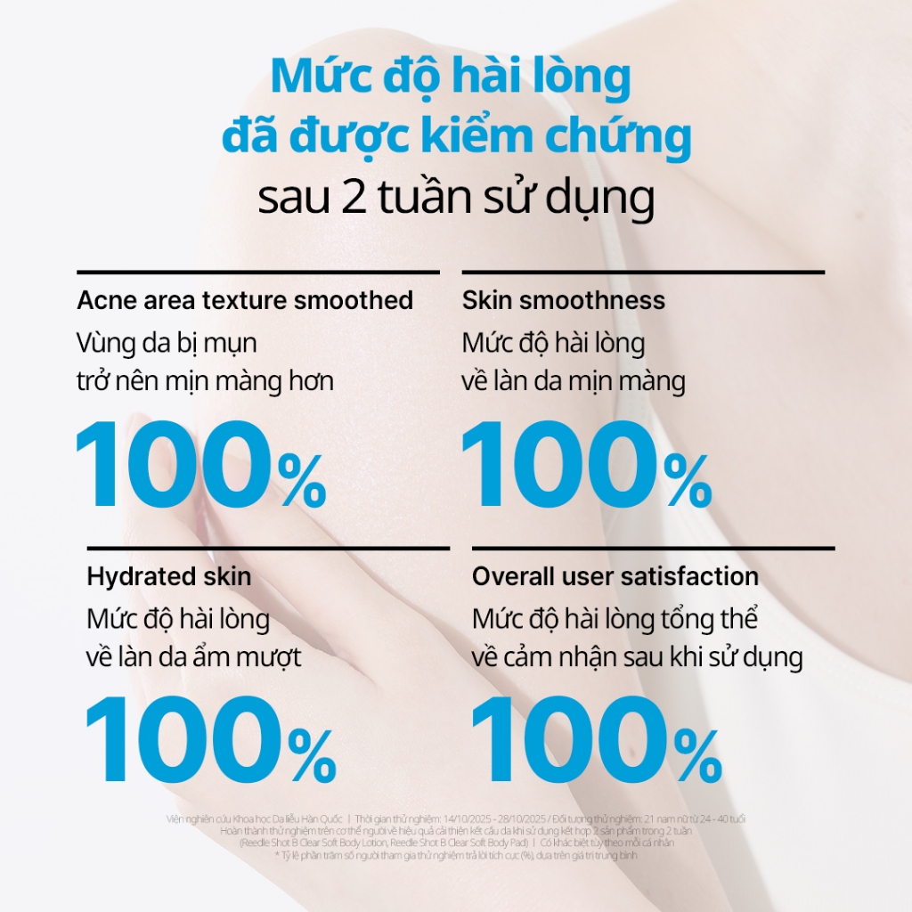 [VT] Miếng pad tẩy tế bào chết toàn thân Reedle Shot B Clear Soft (2 miếng) [Gian hàng chính hãng]