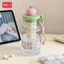 Bình Nước Nhựa Nắp Táo 600ml Siêu Cute – Có Lõi Lọc Tiện Lợi