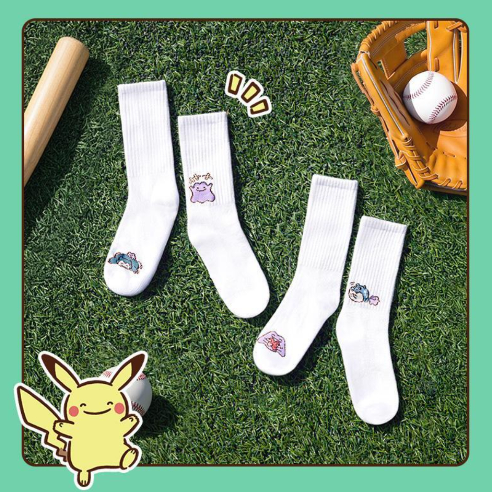 [Paul Frenz] Tất ngẫu nhiên phiên bản Pokemon 2 cái / hộp + 1 nhãn dán bìa thẻ