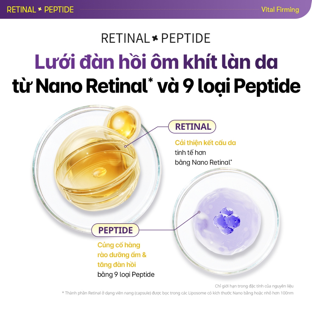 [VT] Kem Dưỡng Ẩm Peptide Retinal Capsule Cream 50ml | Phục Hồi Da & Giảm Nếp Nhăn < Flagship chính thức >
