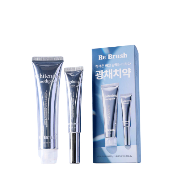 [Rebrush] Bộ chăm sóc làm trắng da làm trắng răng 80g + Kem đánh răng làm sáng da 40g