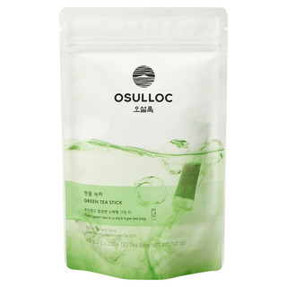 OSULLOC Cold Brew Green Tea Stick 2g x 20 Que Bột Trà Xanh Hàn Quốc Sản Xuất Tại Hàn Quốc