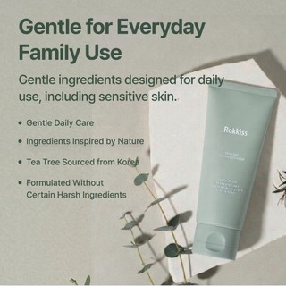 Kem dưỡng ẩm trà ROKKISS 100ml 1ea Kem dưỡng ẩm làm dịu da Hàn Quốc cho da nhạy cảm