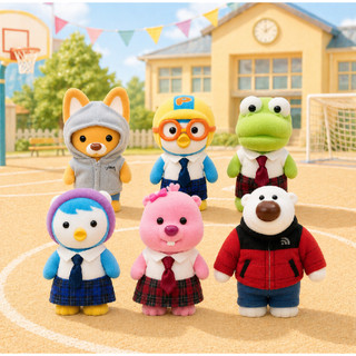 Túi Bất Ngờ Pororo Và Những Người Bạn 2026 – Flocking Figure Season 3 Chủ Đề Trường Học