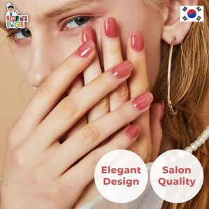 Móng Gel Bán Cứng 30 miếng | N Juliet | Họa tiết Marble & Vàng sang trọng
