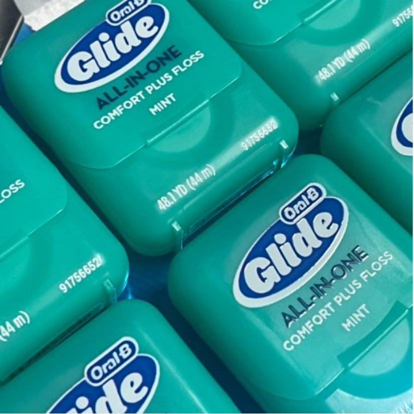 [Oral-B] Glide Mint Nha Khoa Floloss 8P 40m Mịn Bạc Hà Hàn Quốc