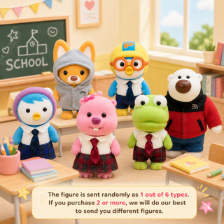 Túi Bất Ngờ Pororo Và Những Người Bạn 2026 – Flocking Figure Season 3 Chủ Đề Trường Học