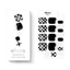 Móng Chân Gel Cao Cấp Ohora P Checkmate 30 Miếng | Họa Tiết Checkerboard & Hoa Nhí