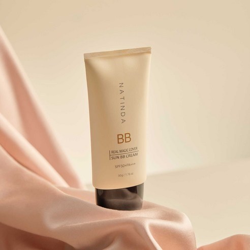 NATINDA Real Magic Cover Sun BB Cream SPF50 + PA + + + 50g Đế Trang Điểm Bảo Vệ Tự Nhiên Tone Up BB Cream