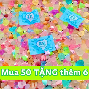Combo 50 Tặng 6 Túi Mù Mini Dạ Quang, Túi Kẹo Bóc Quà Bí Mật Mẫu Dạ Quang, Blind Bag Kẹo Bóc Quà Tặng Bé