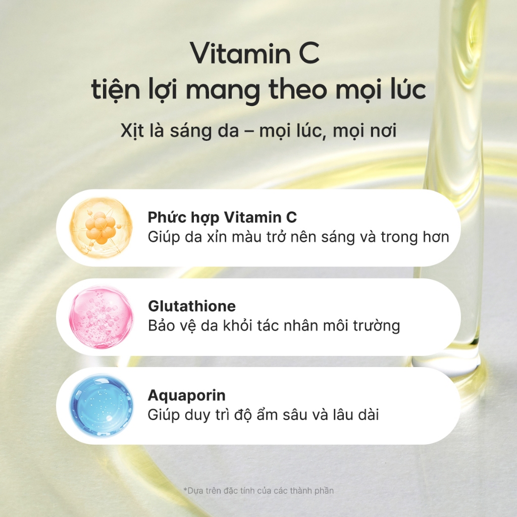 [Arencia] Vitamin C Glutathione Booster Shot Mist sáng da 100ml