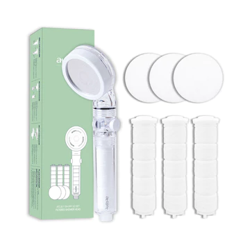 Đầu lọc vòi hoa sen Atojet On Off Bộ lọc đầu vòi hoa sen tiết kiệm nước với bộ lọc loại bỏ rỉ sét Vòi hoa sen nước sạch Hàn Quốc