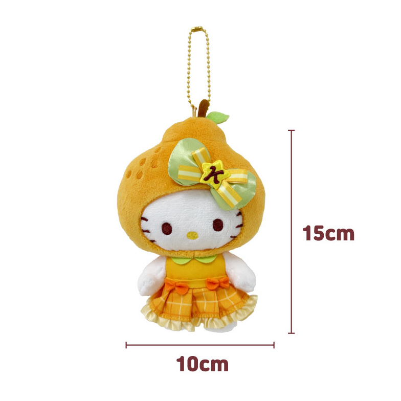 [SANRIO] Túi sang trọng Hello Kitty Island Hallabong Charm Jeju Hallabong Móc khóa màu cam