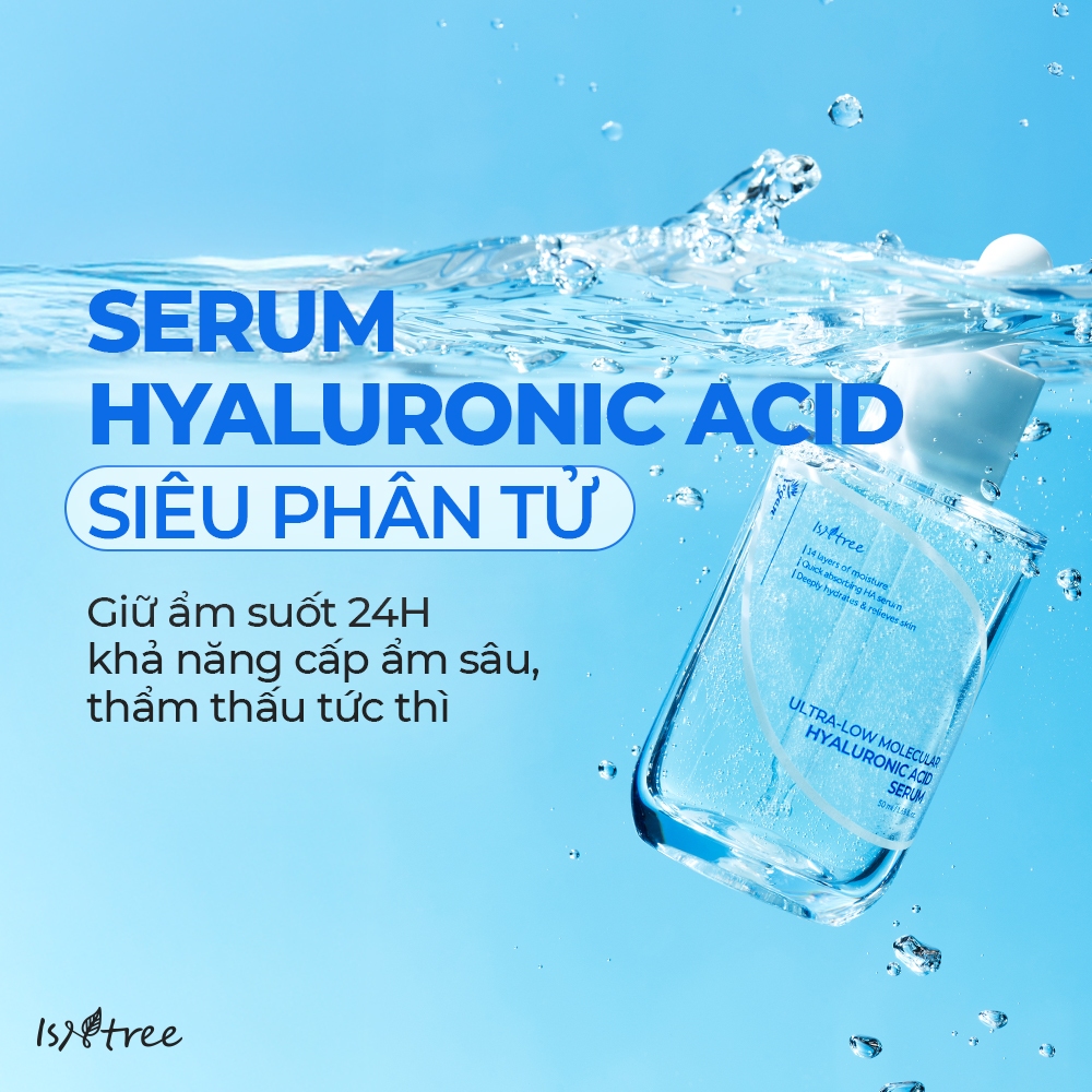 ISNTREE Serum Hyaluronic Acid Siêu Phân Tử 30ml / 50ml