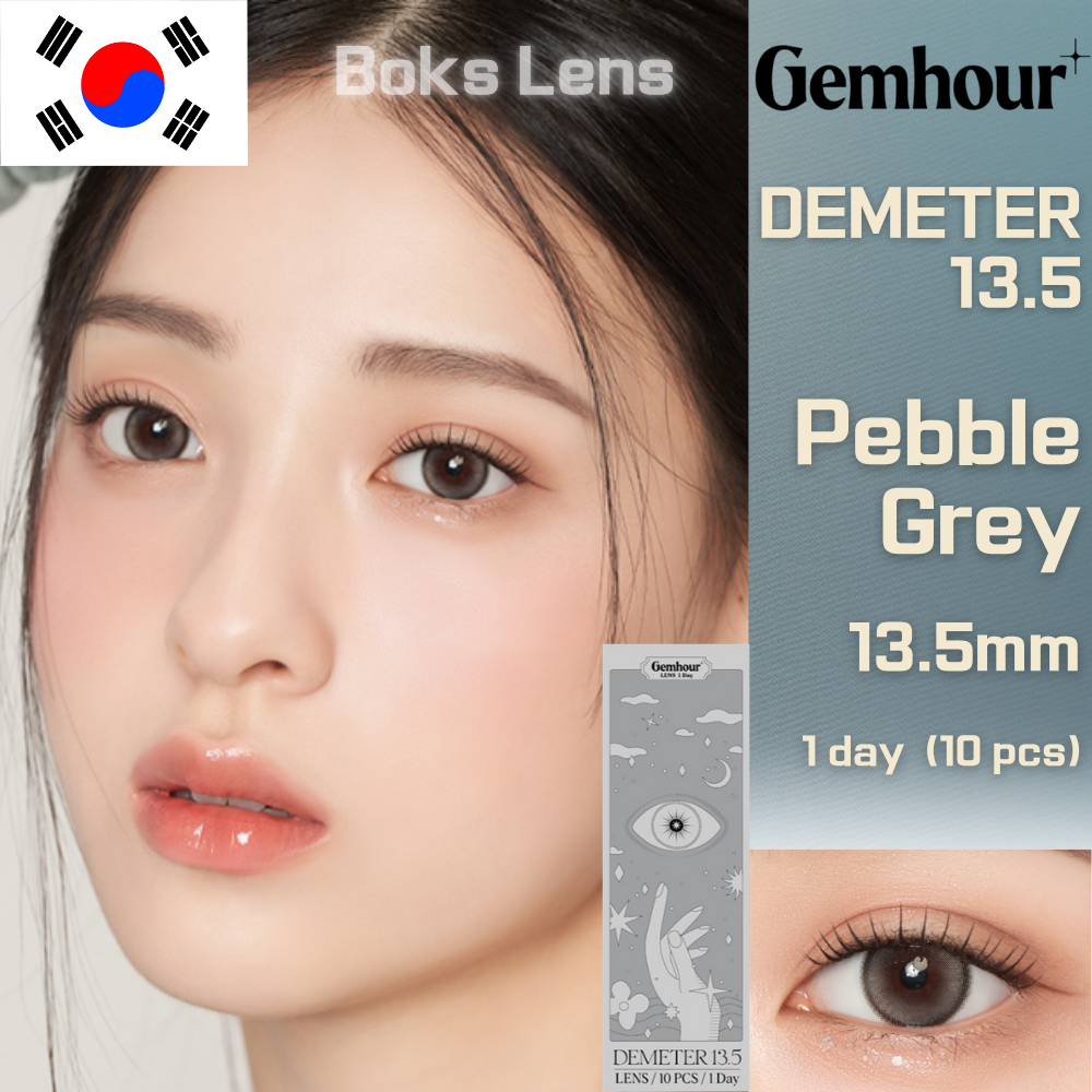 [10 PCS (1box)] Demeter Gemhour 13,5 Pebble Gray One-day 13.5mm Mềm mại ...