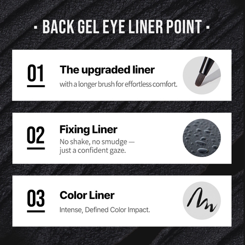 TONYMOLY Gel kẻ mắt Perfect Back Gel 4g Kèm cọ Lâu trôi