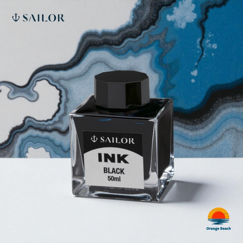 Sailor Muc Chai But May Muc 50ml/Den Xanh Xanh-Den/3 Mau Co Ban/Gia Tri/San Xuat Nhat Ban