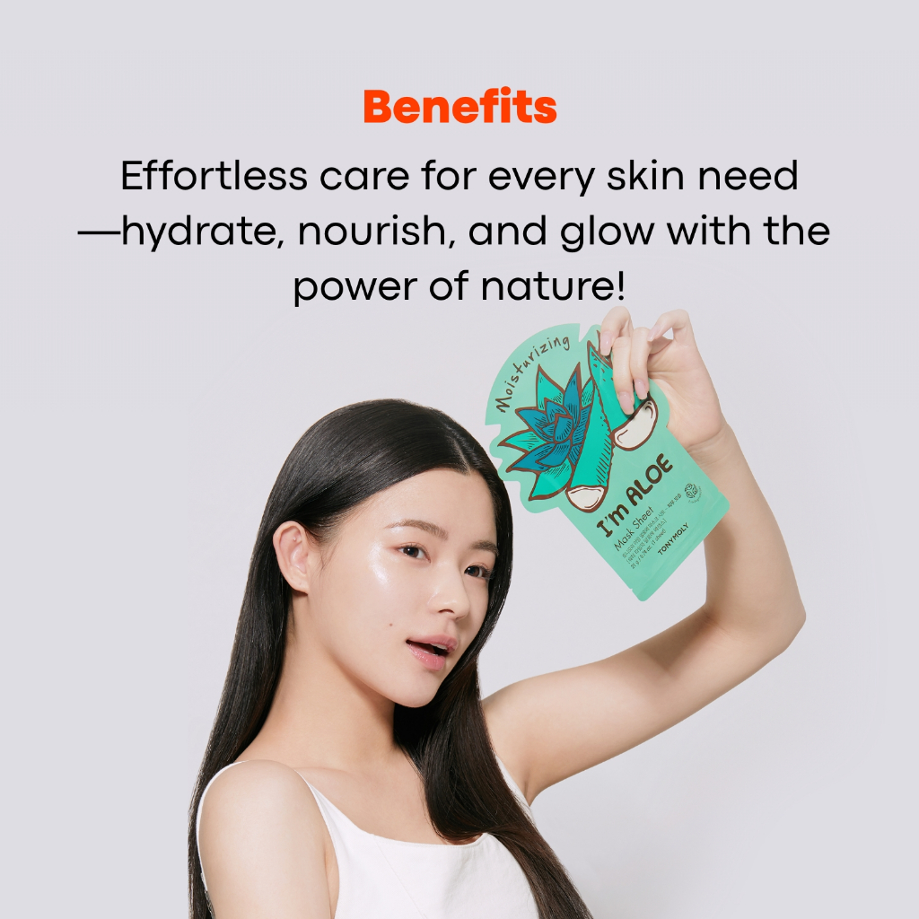TONYMOLY Mặt nạ giấy I Am Variety 10 loại 21g Làm dịu, Dưỡng ẩm, Làm sáng và Dưỡng da căng bóng