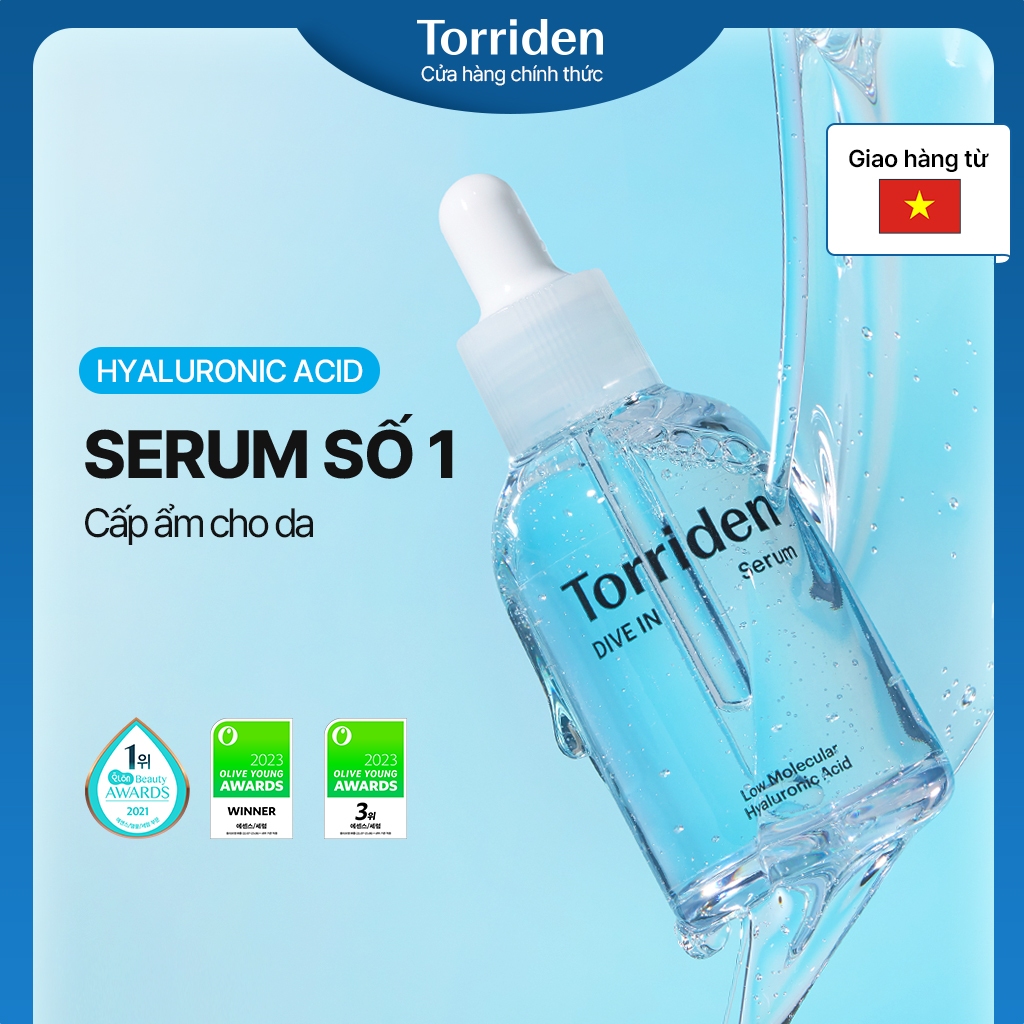 [Torriden Chính hãng] Serum DIVE IN chứa Hyaluronic Acid, 50ml, 50ml+50ml, Serum