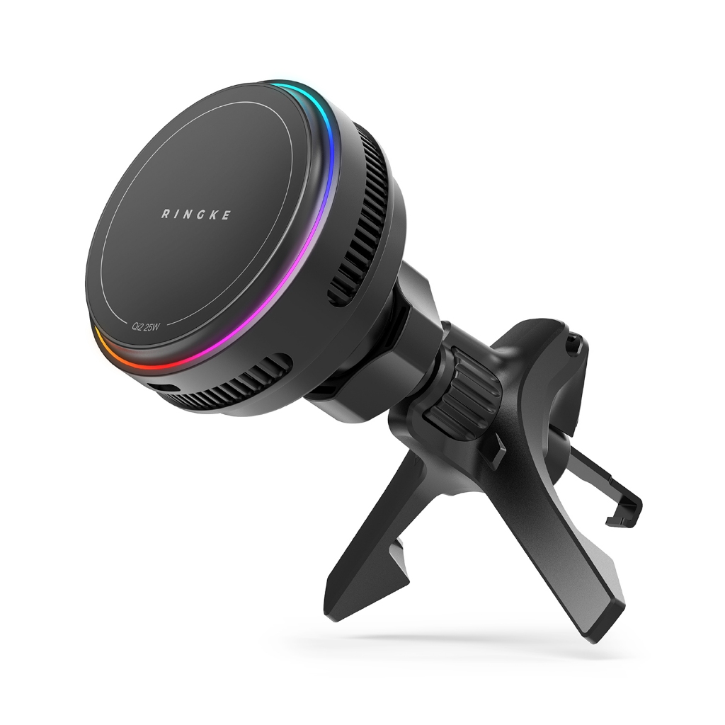Ringke Qi2 25W Peltier Magnetic Car Charger Mount cho điện thoại thông minh Giá đỡ điện thoại từ tính nhẹ mạnh mẽ
