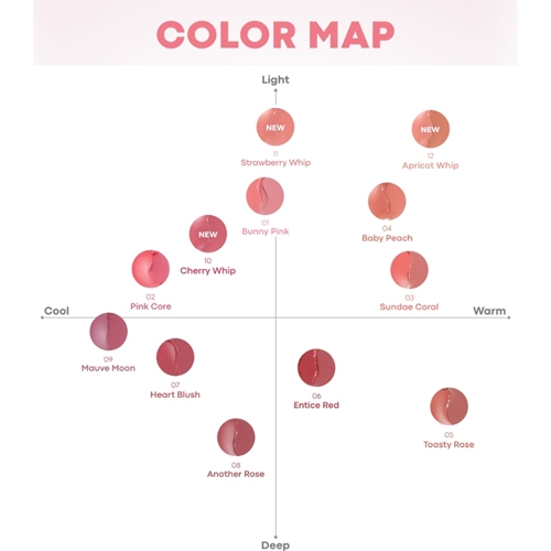 TONYMOLY Cheek Tone Lip And Cheek Balm 4.8g Căng bóng & mịn lì Dùng cho môi và má Kèm cọ