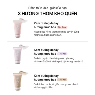 [GROWUS Chính hãng] Kem tay dưỡng ẩm hương nước hoa, hỗ trợ giảm nếp nhăn trên tay GROWUS Signature Perfume Hand Cream 50ml