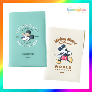 [DISNEY] Hộp đựng hộ chiếu chuột Mickey 3D Xanh / Ngà