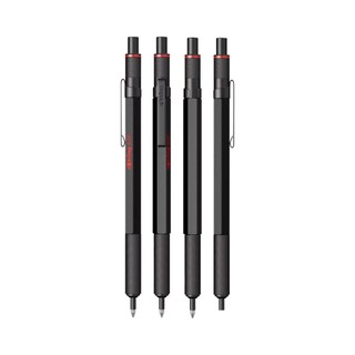 rOtring 600 But Bi/Den Bac 2 Mau/Than Dong Thau Luc Giac Nguyen Khoi/Tay Cam Knurl/Nhat Ban