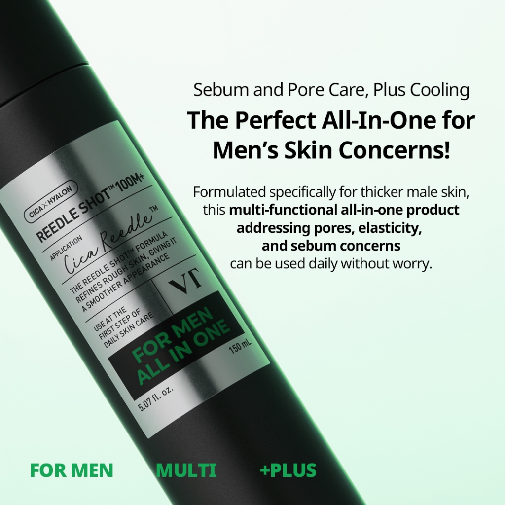 [VT] Reedle Shot for Man All-in-one Kiểm soát lỗ chân lông, bã nhờn & dưỡng ẩm [Flagship chính thức]