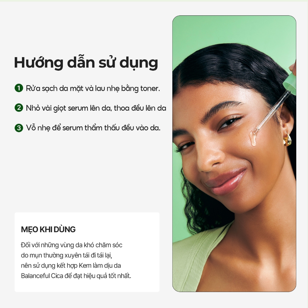 [Torriden Chính hãng] [SET] Serum cân bằng & mặt nạ kiểm soát da BALANCEFUL CICA, 50ml+10 miếng