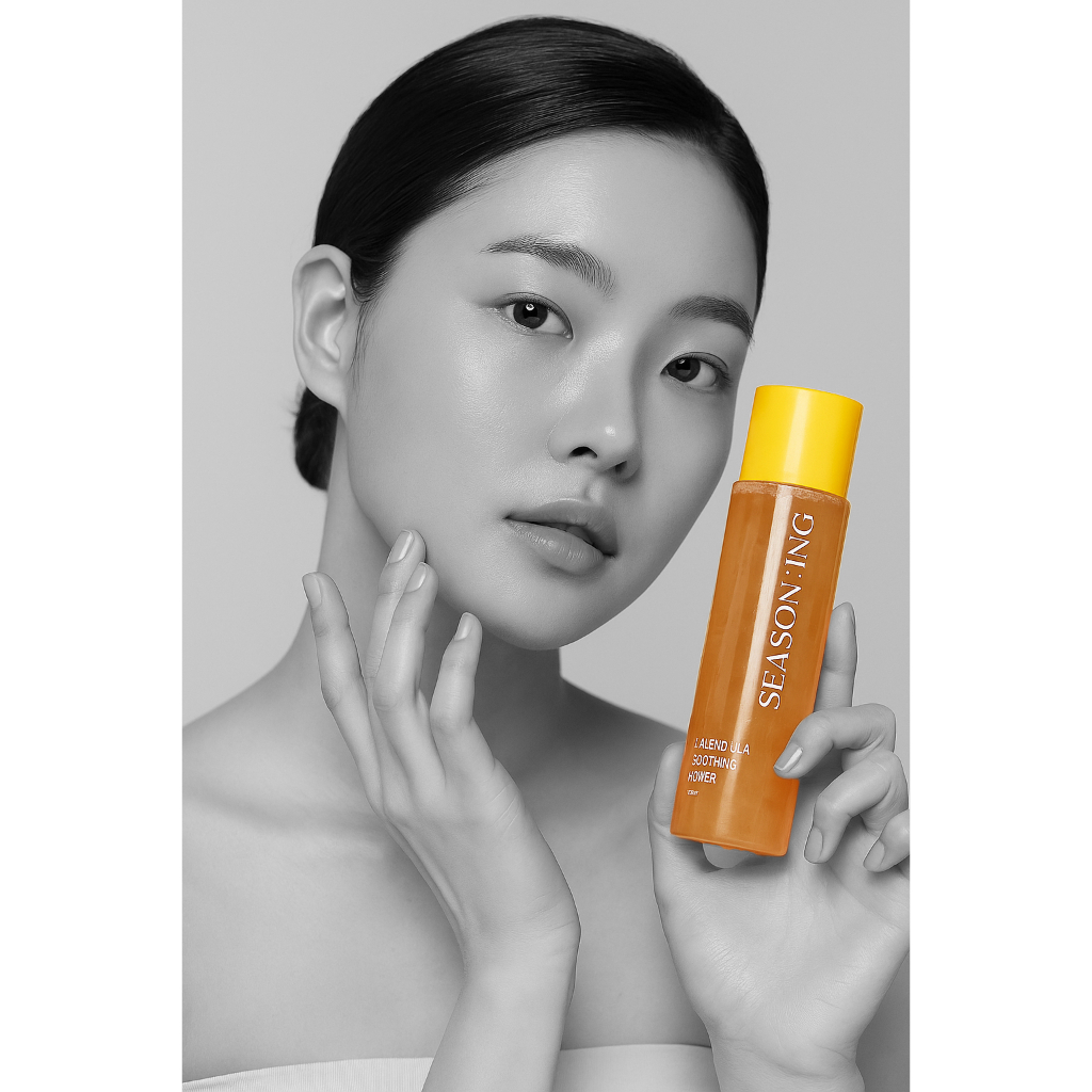 Calendula Toner | SEASON:ING Nước Hoa Cúc 180ml | Real Calendula Flower Hyaluronic Acid K-Beauty