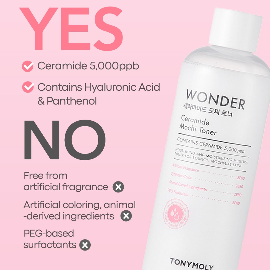 TONYMOLY Ceramide Mochi Toner 500ml dưỡng ẩm làm sạch tế bào chết nhẹ dịu nhẹ cho da