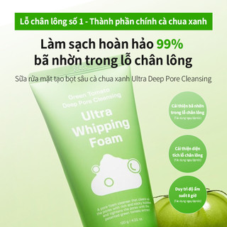 [SUNGBOON EDITOR] Sữa Rửa Mặt Whipping Làm Sạch Sâu Green Tomato Pore Cleansing Foam 120ml