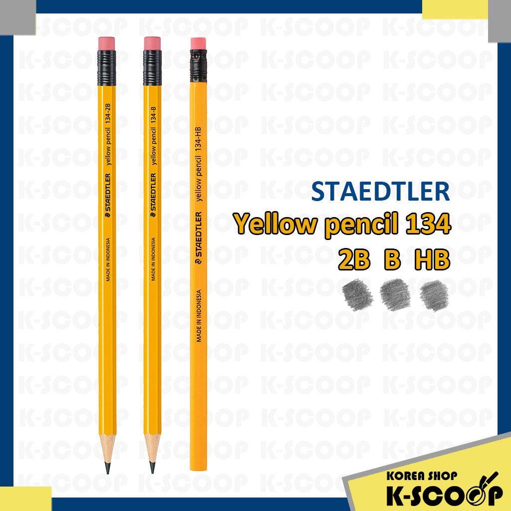 Bút chì màu và ng STAEDTLER 134 2B / B / HB - Bút chì than chì bằng g văn phòng & trưng học