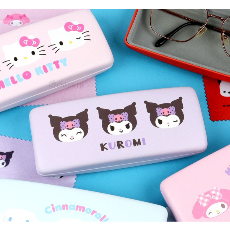 Hộp Đựng Kính Dễ Thương Cho Người Yêu Thích Sanrio với Nhân Vật Kitty, Pochacco, Kuromi và My Melody