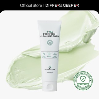 Bọt rửa mặt DIFFER & DEEPER T + FILL Pore Fresh 120ml