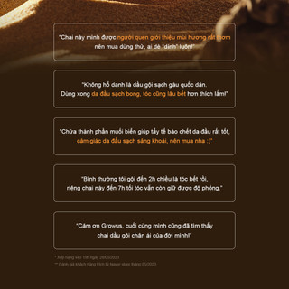 [GROWUS Chính hãng] Dầu gội muối biển hỗ trợ làm sạch gàu, bã nhờn, da đầu thông thoáng, tóc tơi GROWUS Seasalt Therapy Shampoo 500ml