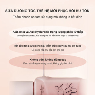 [GROWUS Chính hãng] Sữa dưỡng tóc thế hệ mới phục hồi hư tổn GROWUS Damage Therapy Hair Milk 160ml