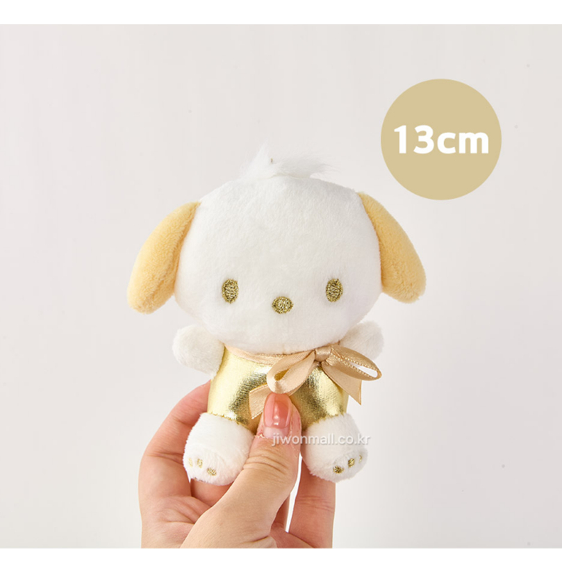 [SANRIO] Túi búp bê trái tim vàng Sanrio Characters quyến rũ 13cm