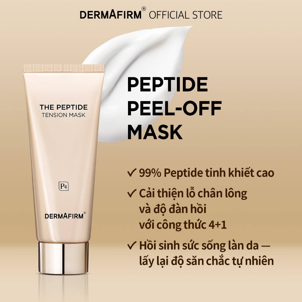 DERMAFIRM Mặt Nạ Căng Da The Peptide P4 60g (Mặt nạ lột)