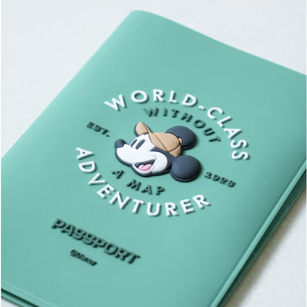 [DISNEY] Hộp đựng hộ chiếu chuột Mickey 3D Xanh / Ngà
