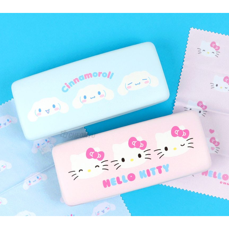 Hộp Đựng Kính Dễ Thương Cho Người Yêu Thích Sanrio với Nhân Vật Kitty, Pochacco, Kuromi và My Melody